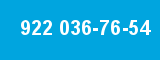 922 036-76-54